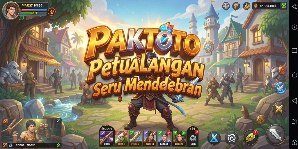 Screenshot gameplay RPG PAKTOTO yang mendebarkan dan penuh aksi.